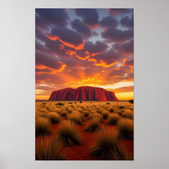 Australia Ayers Rock Poster (Front)