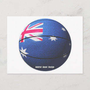 Australia Basketball Postcard