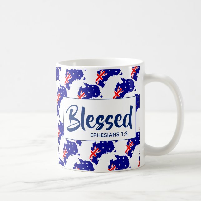 AUSTRALIA  Blessed Christian Scripture Coffee Mug (Right)