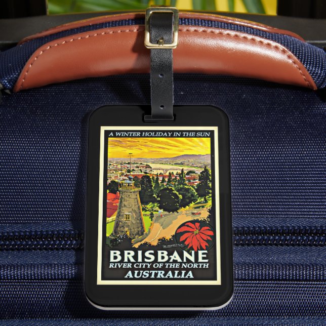 Australia-Brisbane, a Winter Holiday, Luggage Tag (Front Insitu 2)