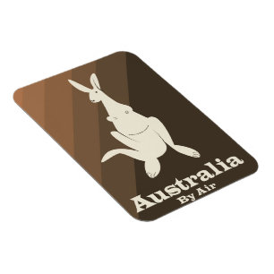 Australia By Air Kangaroo travel poster. Magnet