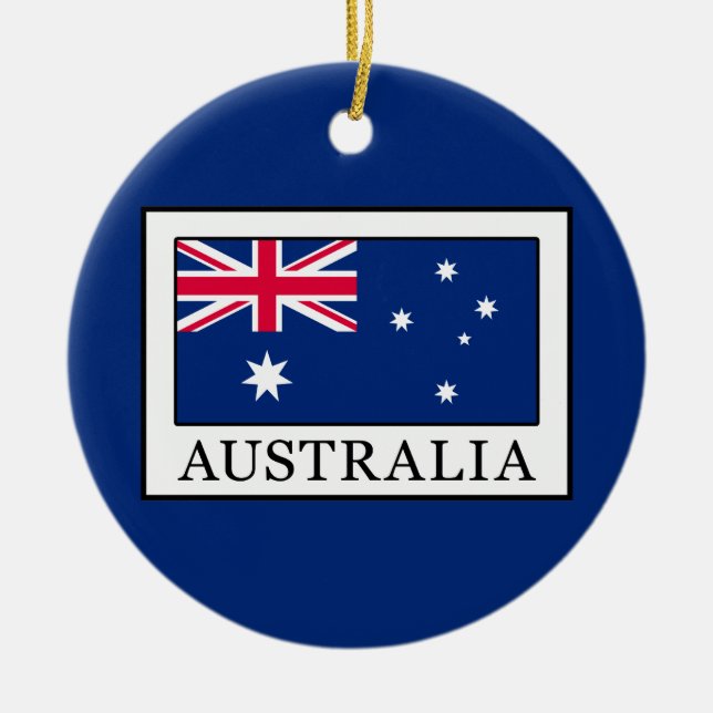 Australia Ceramic Ornament (Front)