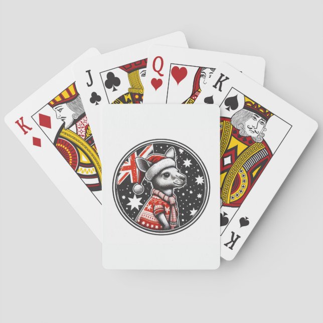 AUSTRALIA CHRISTMAS PLAYING CARDS (Back)