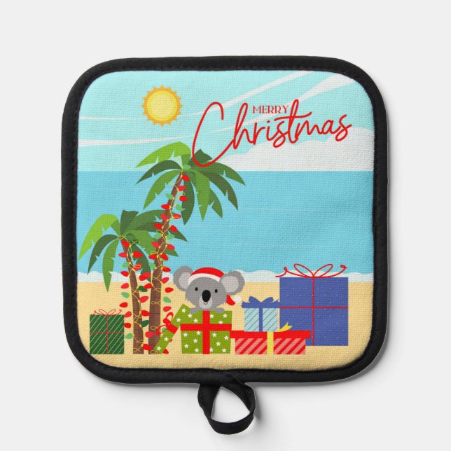Australia Christmas Pot Holder (Front)
