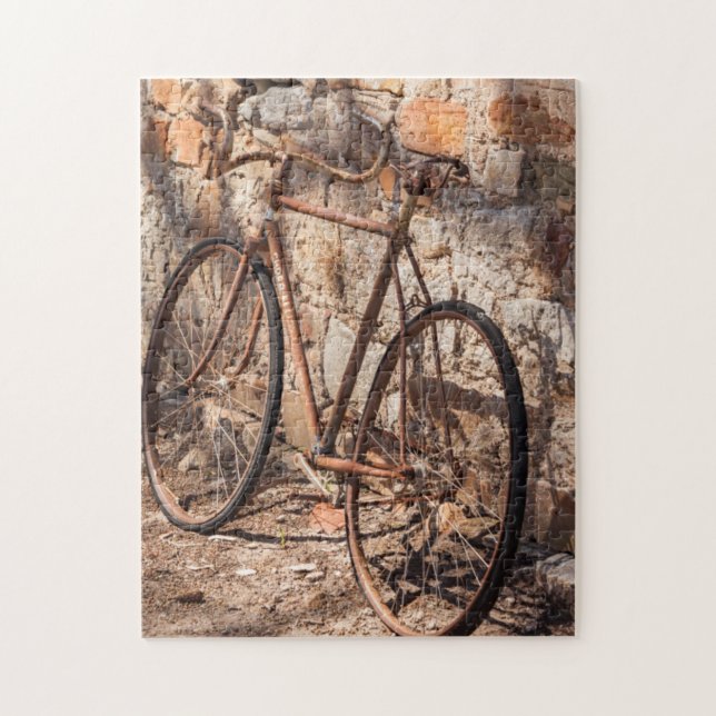Australia, Clare Valley, Sevenhill, old bicycle Jigsaw Puzzle (Vertical)