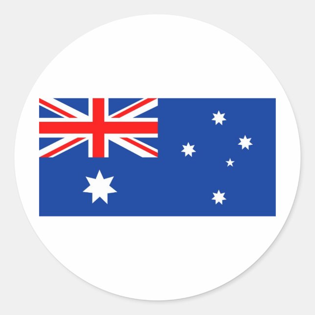 Australia Classic Round Sticker (Front)