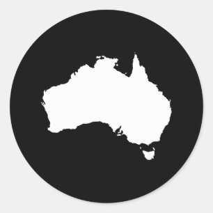 Australia Classic Round Sticker