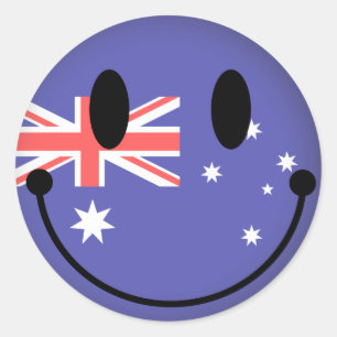 Australia Classic Round Sticker