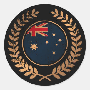 Australia Classic Round Sticker