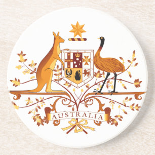 Australia COA Brown Coaster