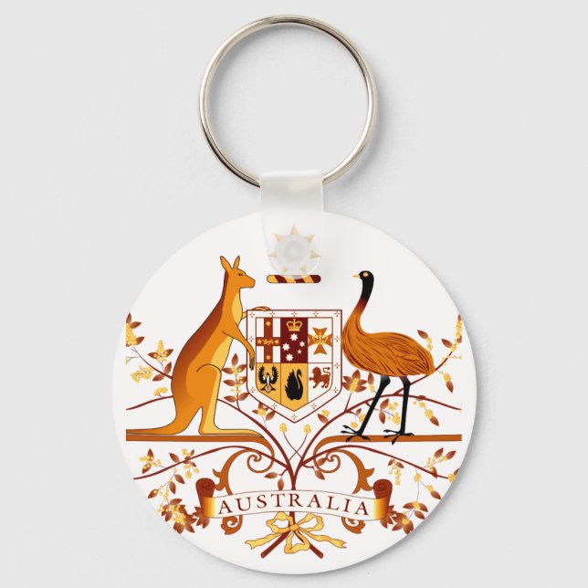 Australia COA Brown Keychain (Front)