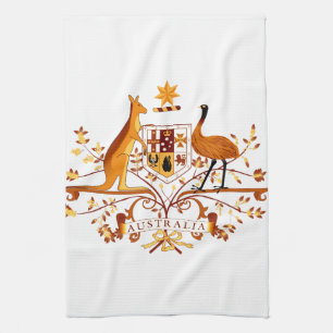 Australia COA Brown Kitchen Towel
