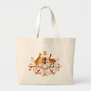 Australia COA Brown Large Tote Bag