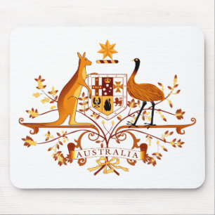 Australia COA Brown Mouse Pad