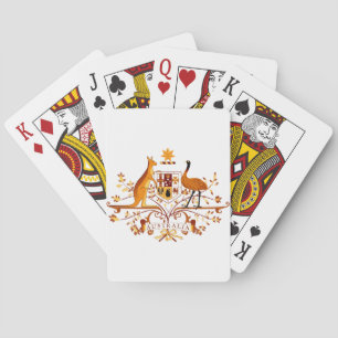 Australia COA Brown Playing Cards