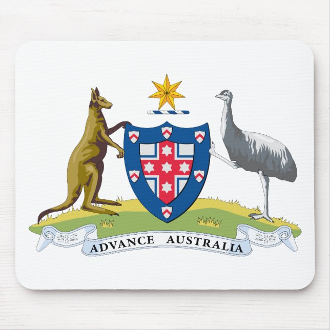 Australia Coat of Arms (1908) Mouse Pad (Front)