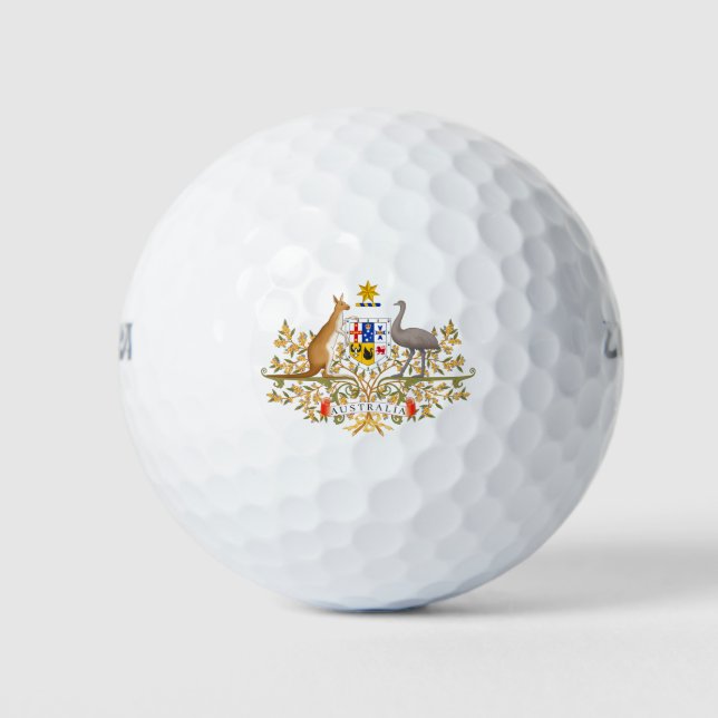 Australia Coat of Arms Golf Balls (Front)