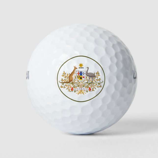 australia coat of arms golf balls (Front)