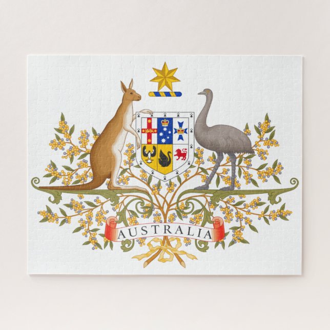 australia coat of arms jigsaw puzzle (Horizontal)