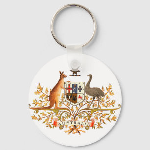 australia coat of arms keychain