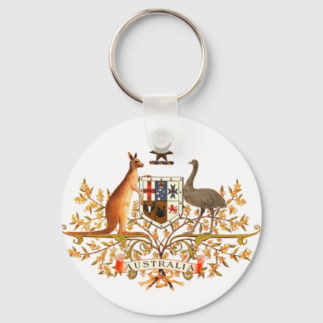australia coat of arms keychain (Front)