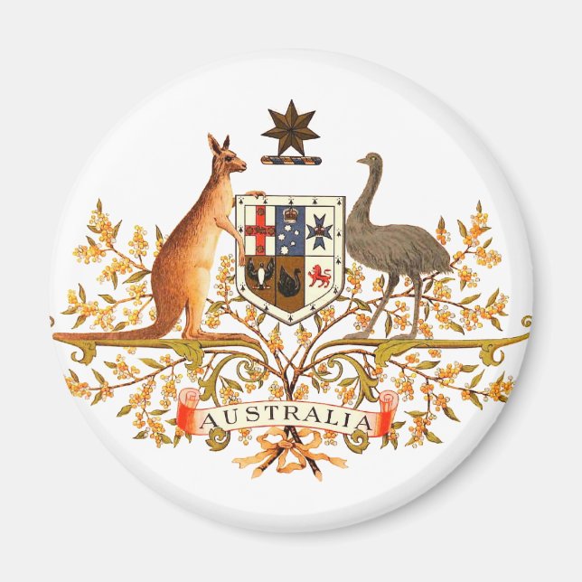 australia coat of arms magnet (Front)