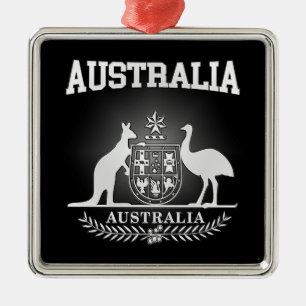 Australia Coat of Arms Metal Ornament