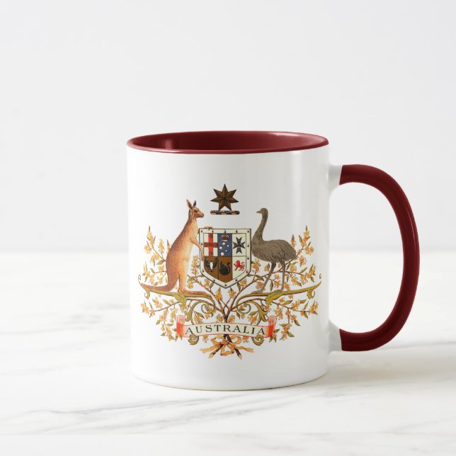 australia coat of arms mug (Right)
