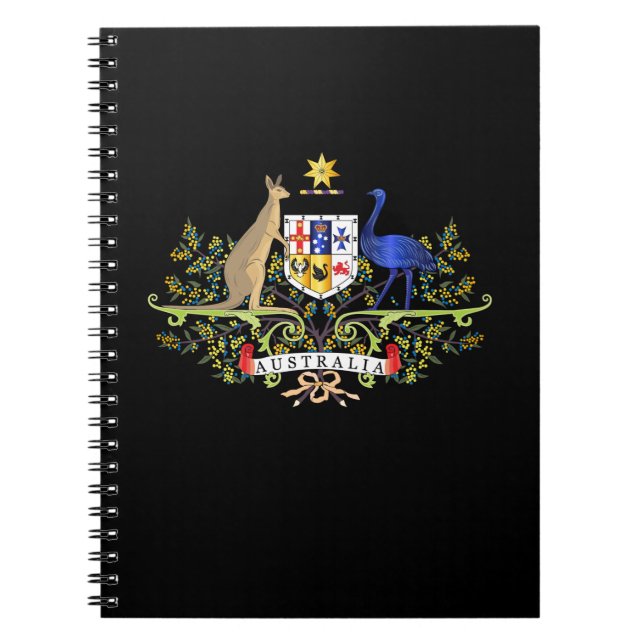 Australia coat of arms notebook (Front)