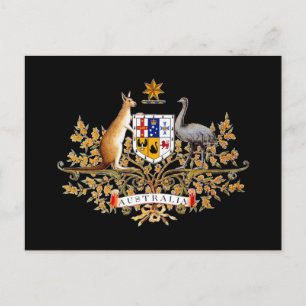 Australia Coat of Arms Postcard