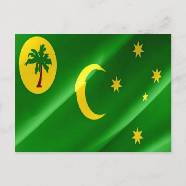 Australia - Cocos (Keeling) Islands - Flag - Postcard (Front)
