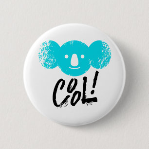 Australia Cool Koala Support Wildlife Australia 2 Inch Round Button