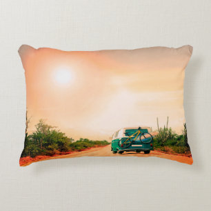 Australia, Coral Bay, May 16, 2018. Travelling cam Accent Pillow