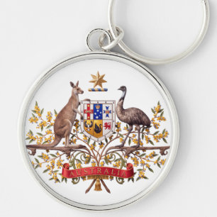 Australia country coat arms symbol emblem flag keychain