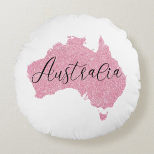 Australia Country Shining Colour Round Pillow