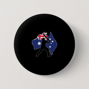 Australia Cricket  2 Inch Round Button