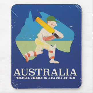 Australia Cricket Vintage travel poster Mouse Pad