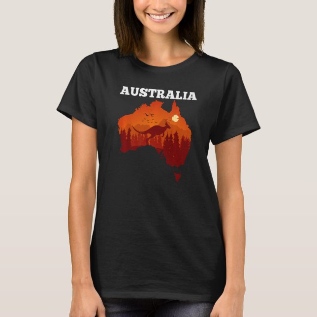 Australia Day   Australian Map Flag Patriotic  1 T-Shirt (Front)