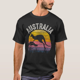 Australia Day Funny Australian Kangaroo Vintage T-Shirt
