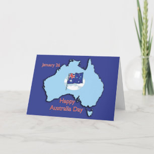 Australia Day January 26 Holiday Card