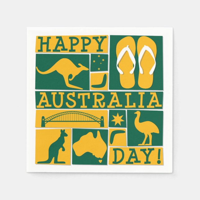 Australia Day Napkin (Front)
