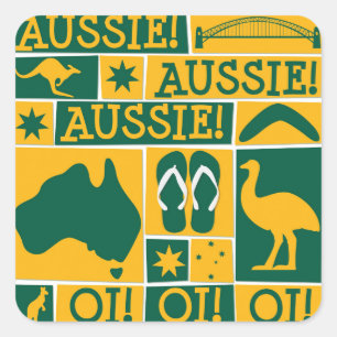 Australia Day Square Sticker