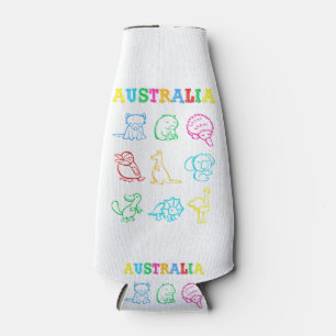 Australia Day Toddler Shirt Funny Animals Australi Bottle Cooler
