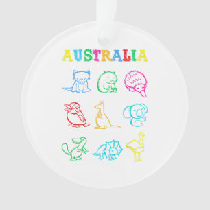 Australia Day Toddler Shirt Funny Animals Australi Ornament