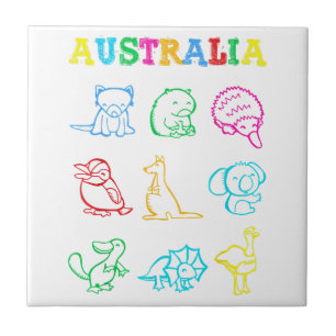 Australia Day Toddler Shirt Funny Animals Australi Tile