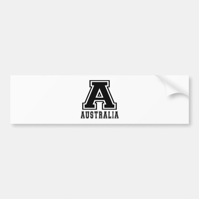 Australia Designs Bumper Sticker (Front)
