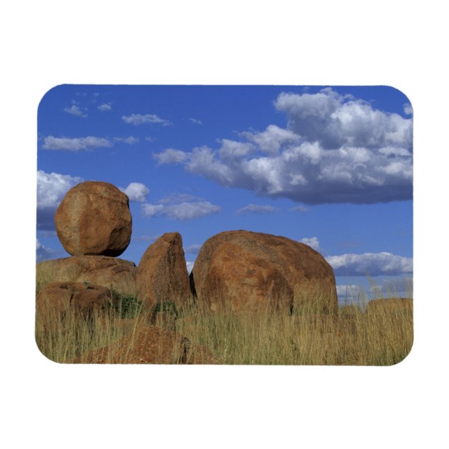 Australia, Devil's Marbles. Spherical sandstone Magnet (Horizontal)