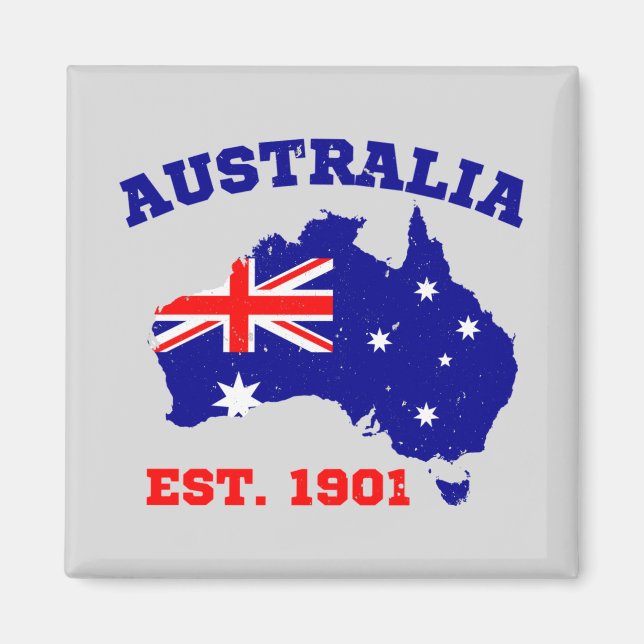 Australia Established 1901 Magnet (Front)