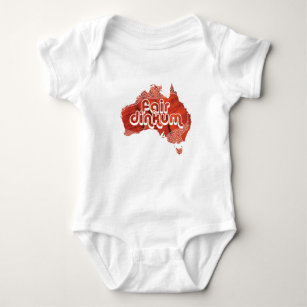 AUSTRALIA FAIR DINKUM BABY BODYSUIT