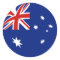 Australia Fisheye Flag Sticker